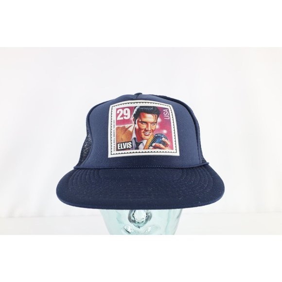 Casquette Snapback Vintage Elvis Presley Avec Timbre - Neuf Sans étiquette, Style Rétro